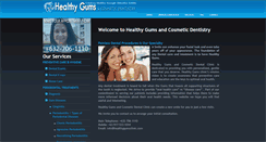 Desktop Screenshot of healthygumsclinic.com