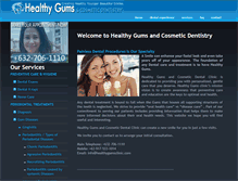 Tablet Screenshot of healthygumsclinic.com